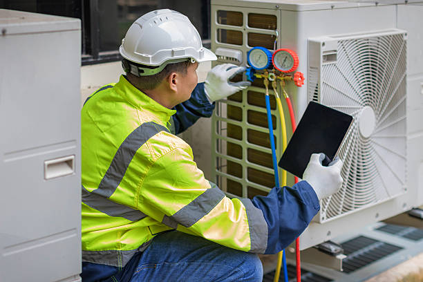 Professional Ac Installation technician working in Zieglerville, PA